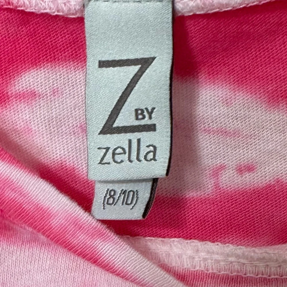 Z by Zella Girls Size 8/10 Long Sleeve Pink Tie Dye Shirt